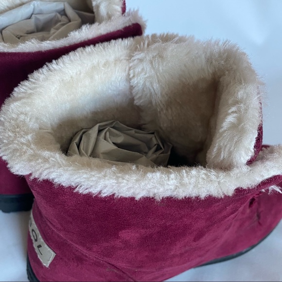 SQL maroon winter boots - Picture 3 of 9